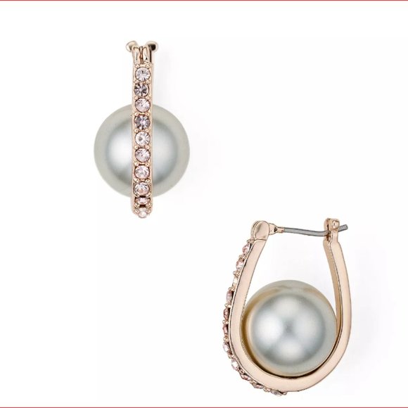 Rebecca Minkoff Rose Gold Imitation gray Pearl Door Knocker - Picture 4 of 4